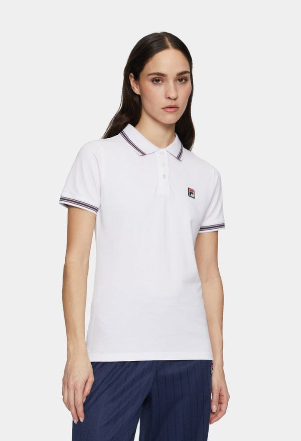 Fila Lomre Slim Polo Shirt Bianco Faw1013 10001
