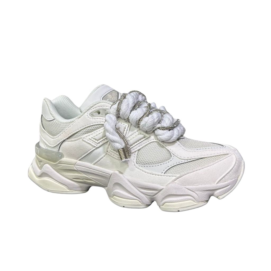 New Balance 9060 Reflection (GS) Corda Bianco e Brillantini GC9060LL