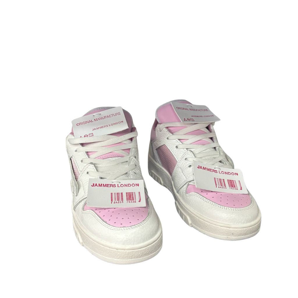 Jammers London Sneakers Cambridge on Bianco/Rosa