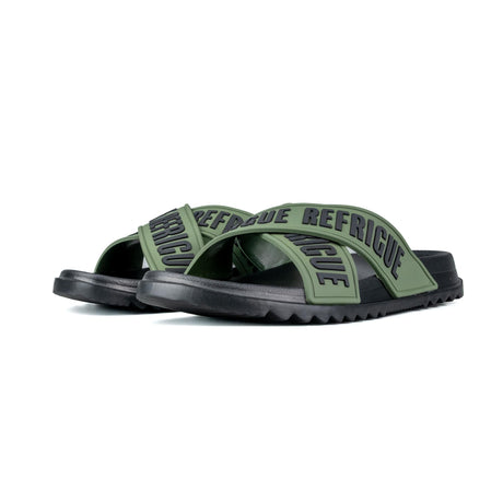 Refrigue Ciabatte Mare Aron Verde Militare