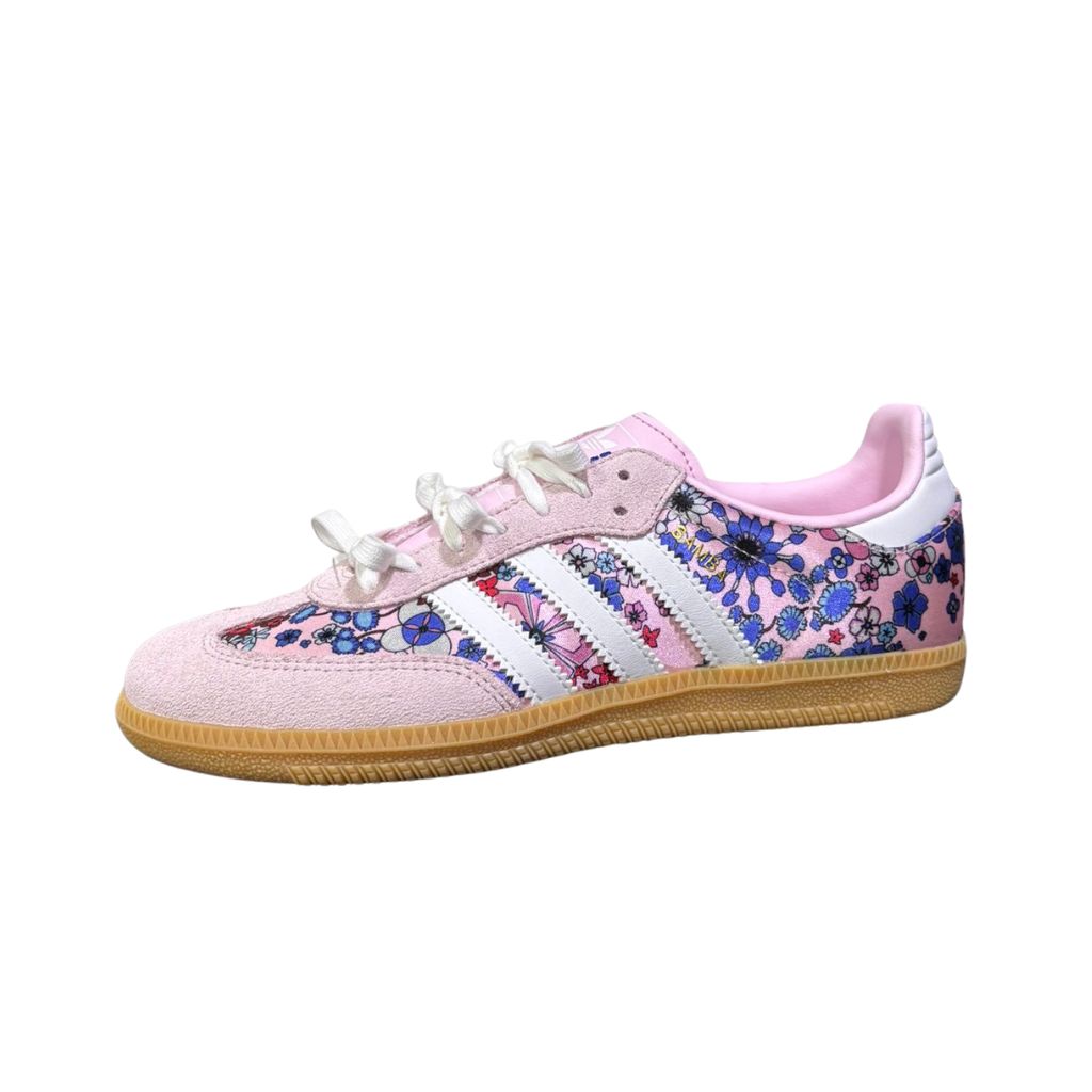 Adidas Samba OG Liberty London Clear Pink Floral (GS) Laccio Fiocco JQ2008