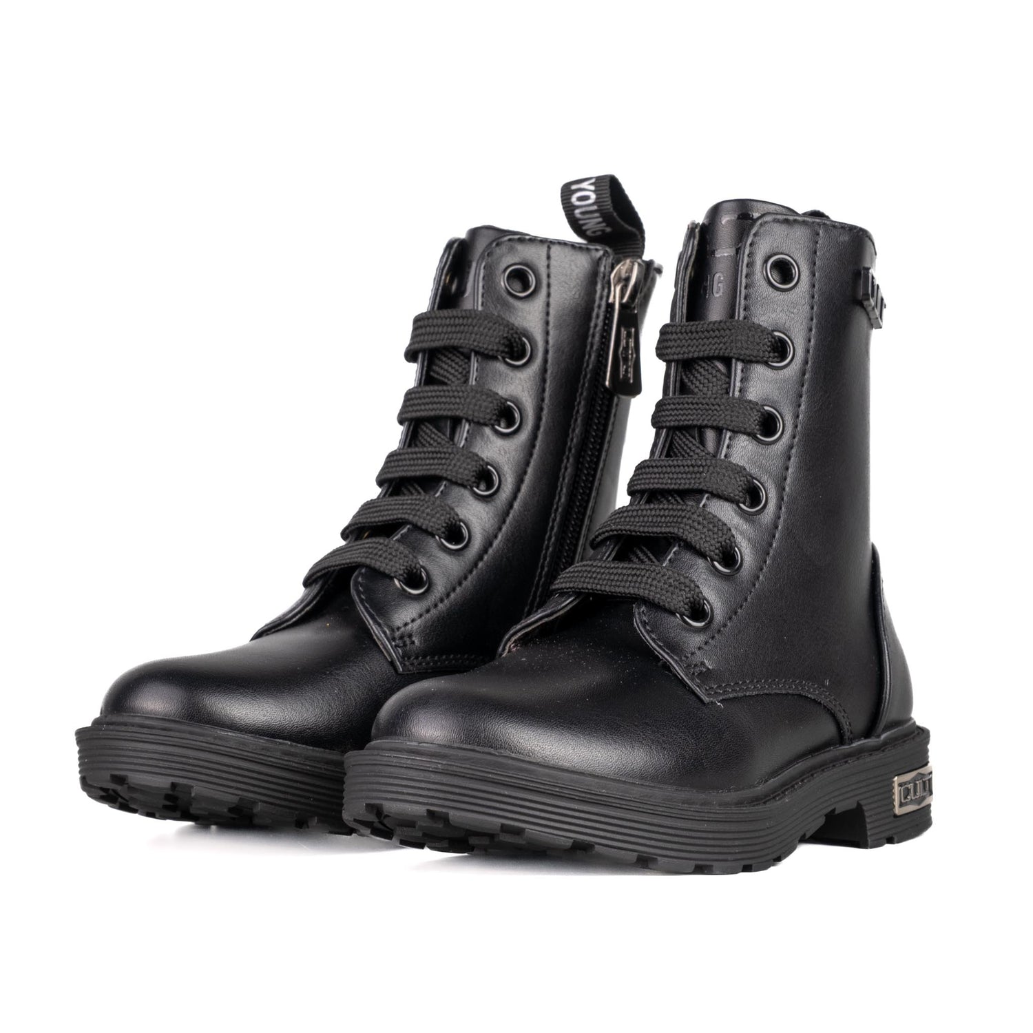 Cult Baby Stivaletto Allacciato Nero T393 (Dal 25 al 35)