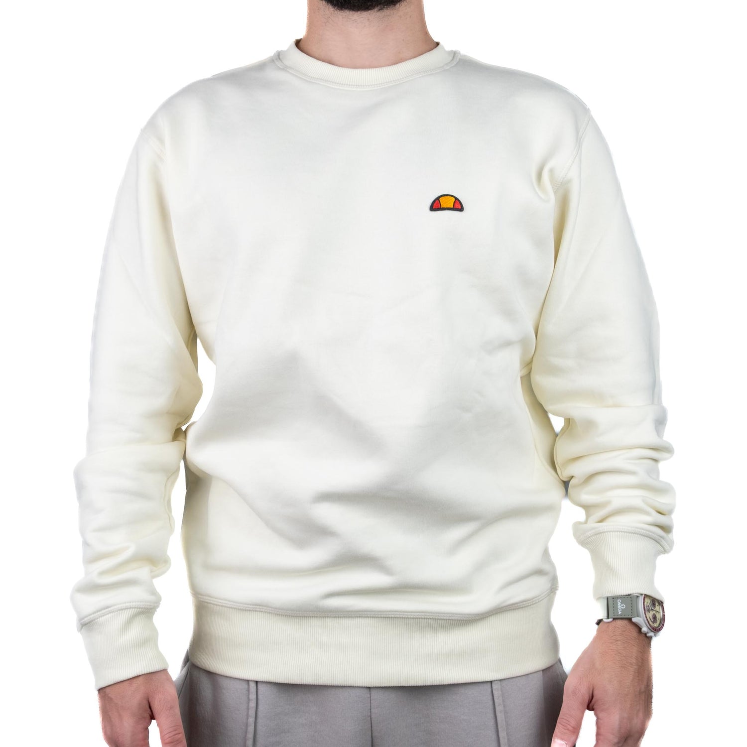 Ellesse Felpa Girocollo Panna Ehm251w25 002B