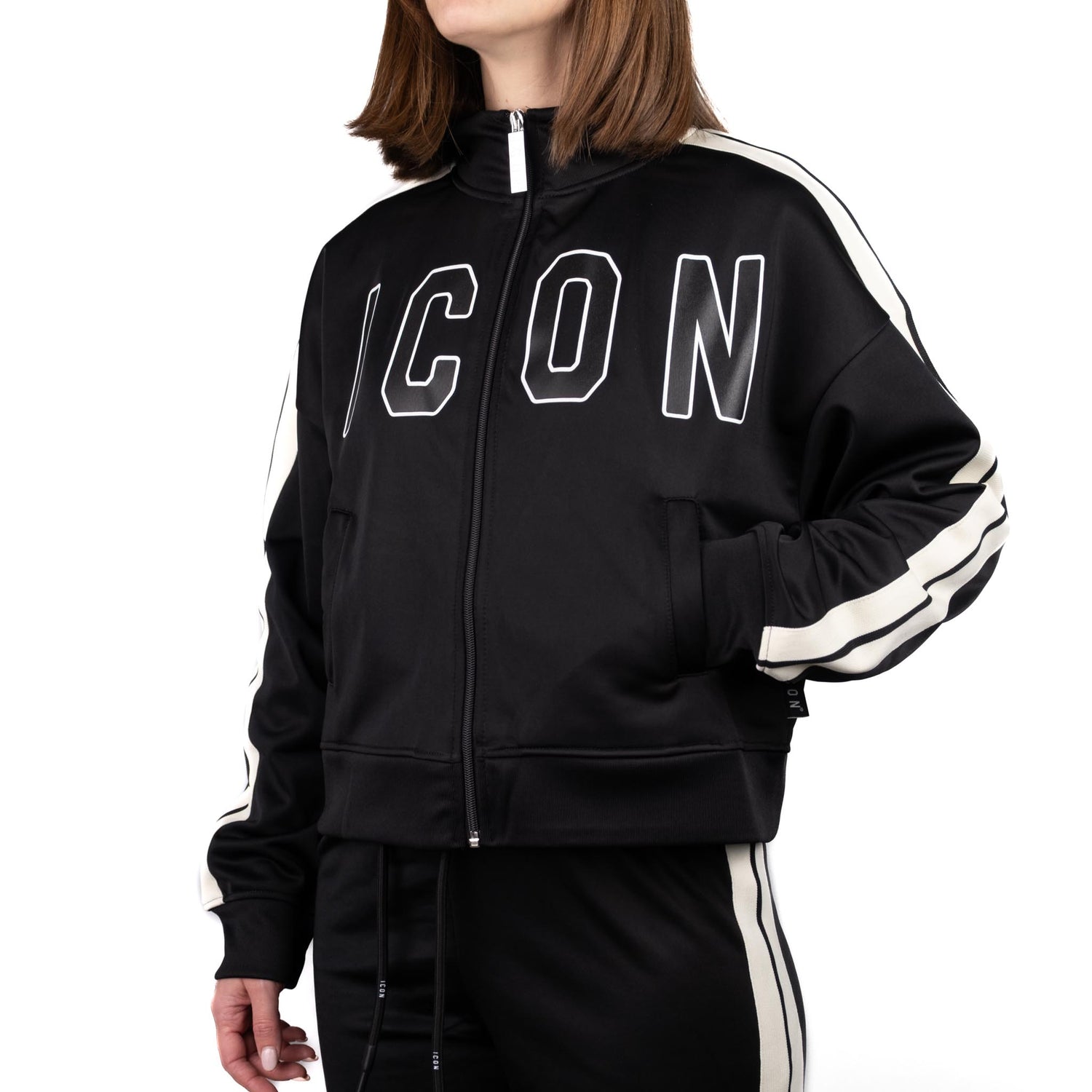 ICON Felpa Zip Nero ICDF2W6F016