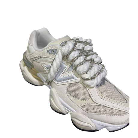 New Balance 9060 Sea Salt Moonbeam Corda e Brillantini U9060WHT