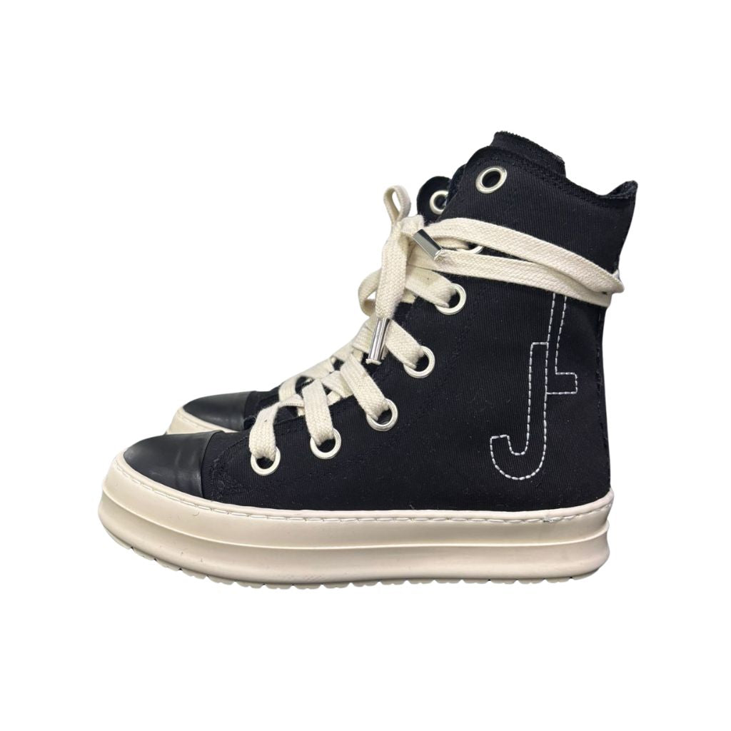 Jammers London Tore Over Logo JL Tela Nero Fondo Beige