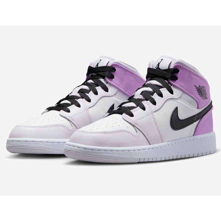 Jordan 1 Mid Barely Grape (GS) Dq8423 501