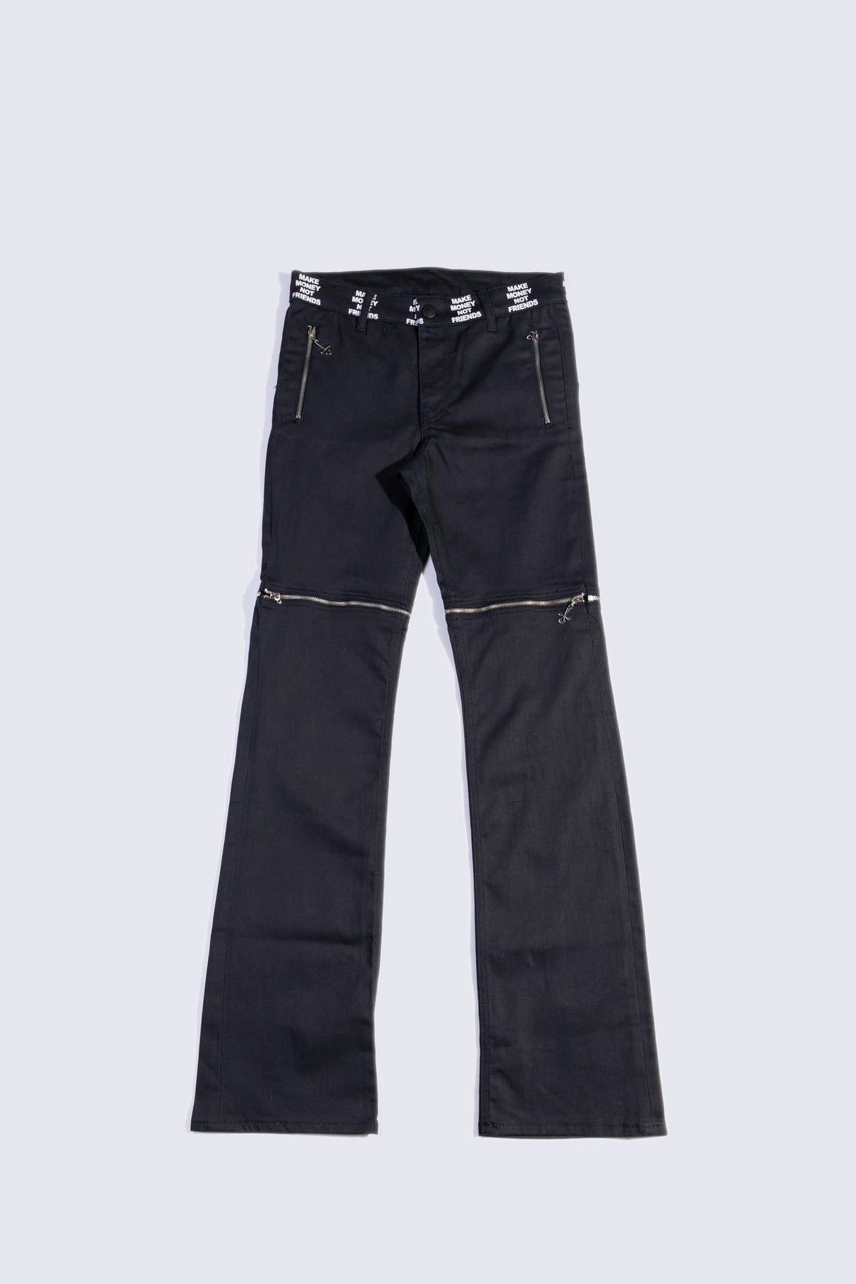Make Money Not Friends Pantalone Zip Nero/argento Ae5