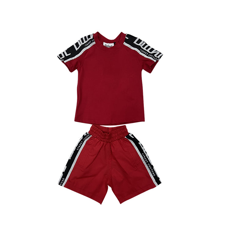 Butnot Bermuda Banda Logo Rosso Baby B9129 400