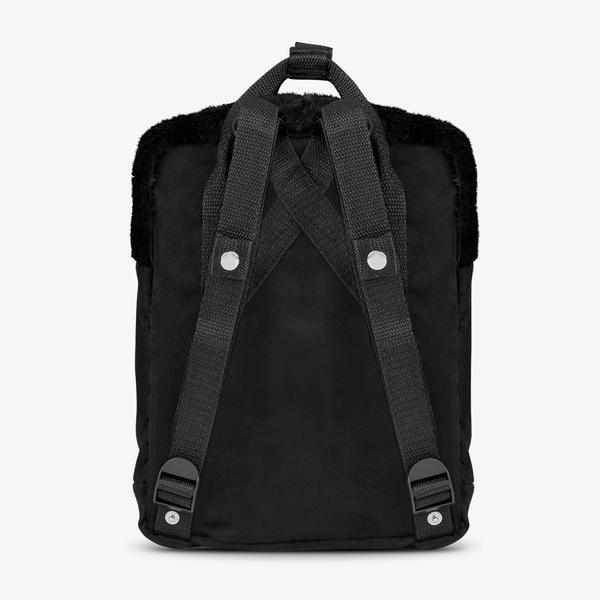 D.franklin Abby Backpack Fur Black / Black