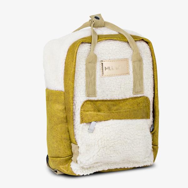 D.franklin Abby Backpack Fleece Beige / Mustard