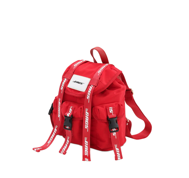 The Bags Zaino In Nylon Rosso Piccolo