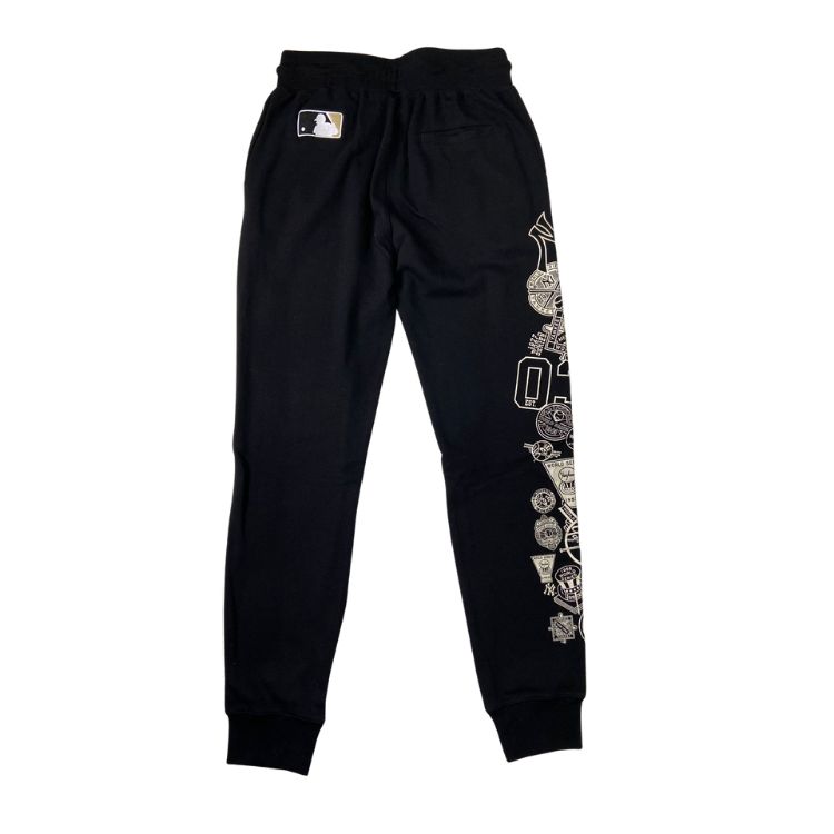 New York Pantalone Nero/Oro