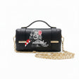 Borsa Alviero Rodriguez Chery Marilyn con Marilyn in bianco e nero, con una rosa tra i capelli