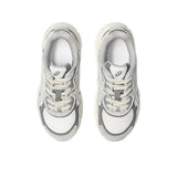 ASICS Gel-NYC bambino cream e grigio in mesh e scamosciato con suola GEL chunky.