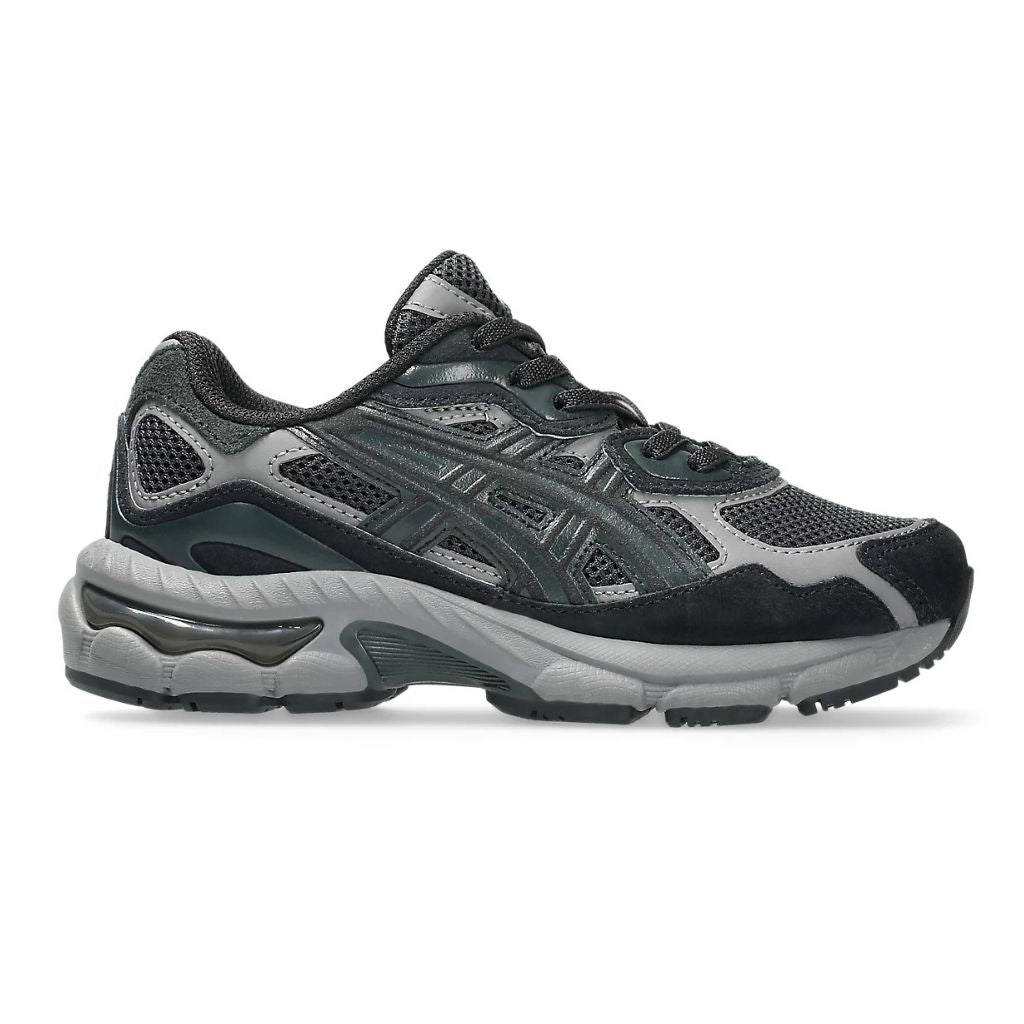 Sneaker ASICS GEL-NYC PS da bambino, tomaia multicolore con dettagli dentellati.