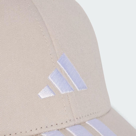 Cappello da baseball Adidas beige con visiera curva