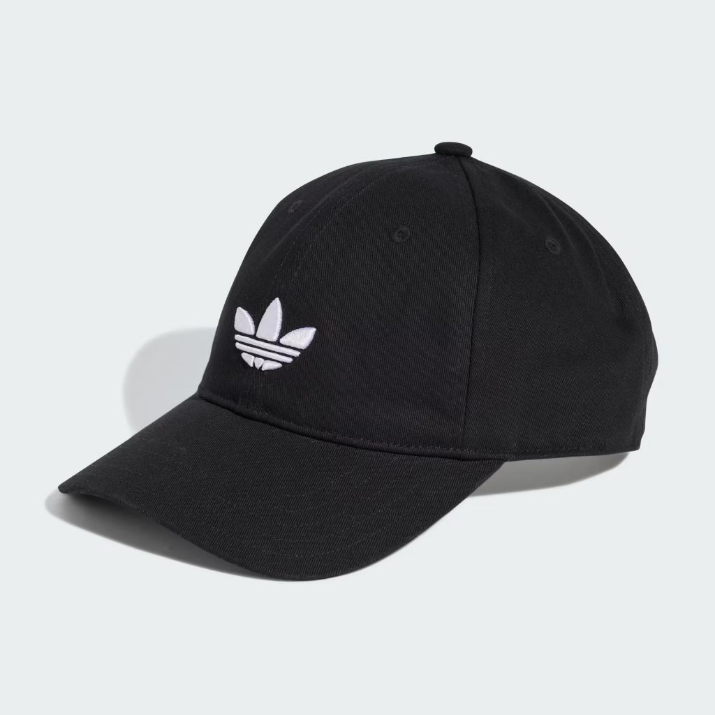 Cappello da baseball Adidas Originals nero con visiera curva
