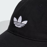 Cappello da baseball Adidas Originals nero con visiera curva