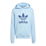 Felpa da uomo Adidas Originals Classics azzurra con cappuccio