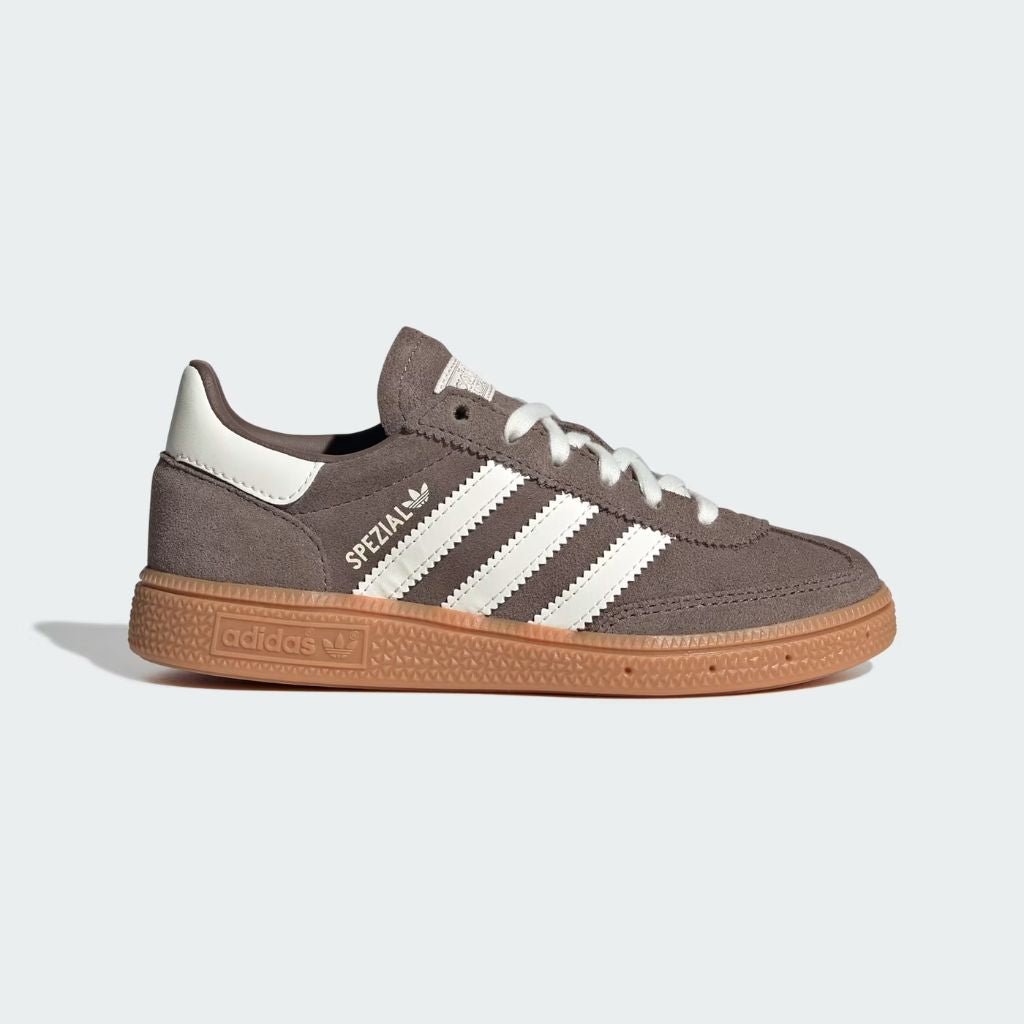 Sneaker adidas Handball Spezial grigio-marrone con suola gum