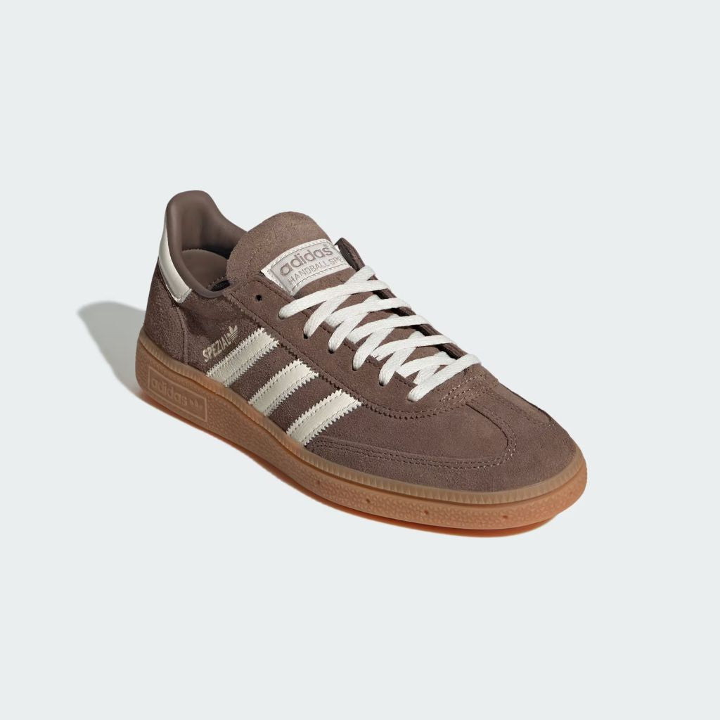 Sneaker adidas Handball Spezial marrone tortora con suola gum