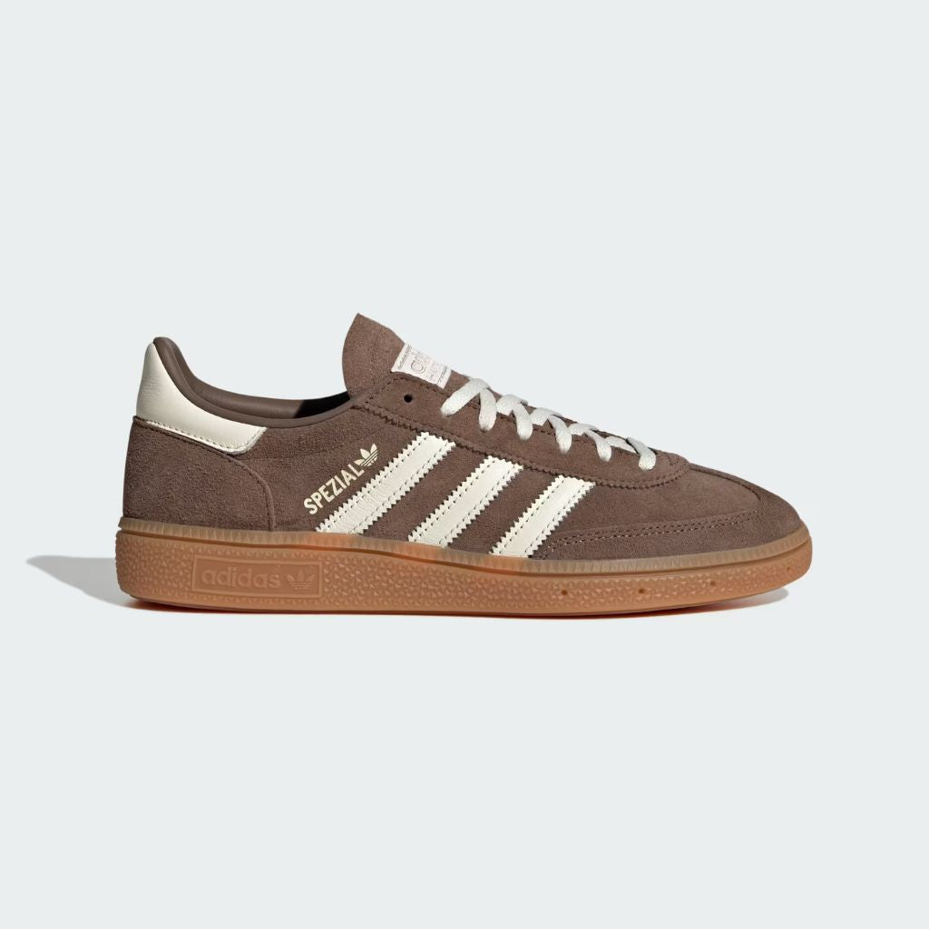 Sneaker adidas Handball Spezial marrone tortora con suola gum