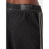 Pantalone cargo adidas in denim nero con cerniera trasformabile