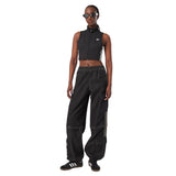 Pantalone cargo adidas in denim nero con cerniera trasformabile