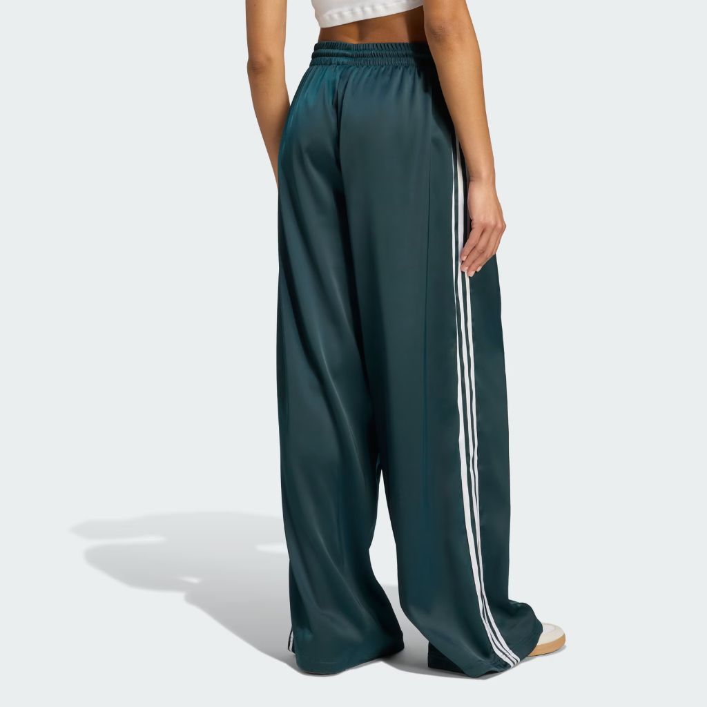 Pantalone da donna Adidas Originals verde a gamba larga