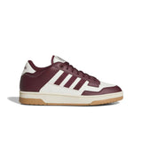 Sneaker adidas Rapid Court Low bordeaux e bianca con suola gum