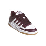 Sneaker adidas Rapid Court Low bianca e bordeaux con suola gum