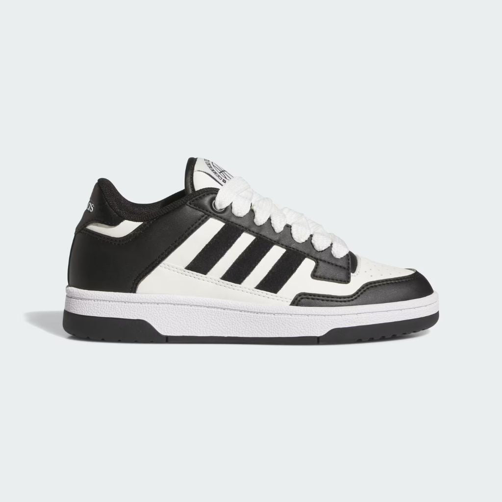 Sneaker adidas Rapid Court Low bianca e nera