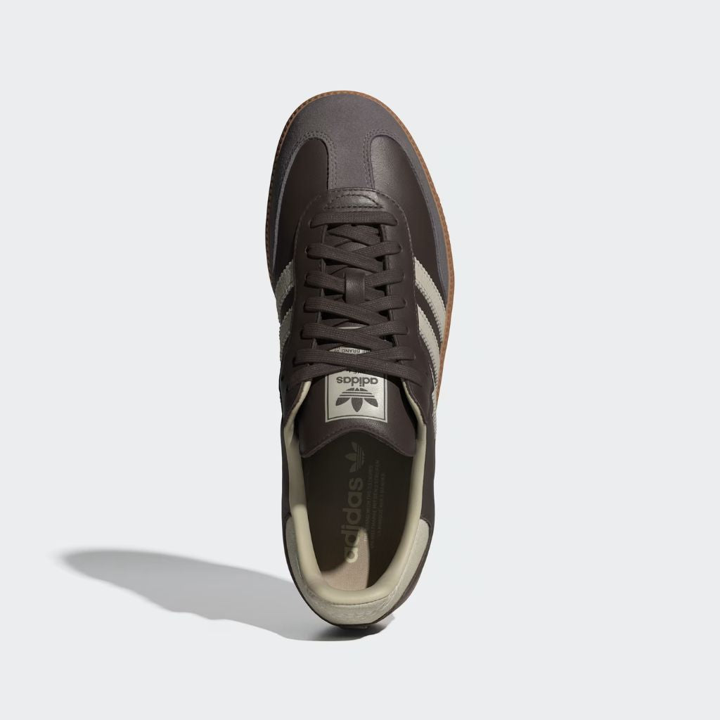 Sneaker Adidas Samba testa di moro con strisce panna