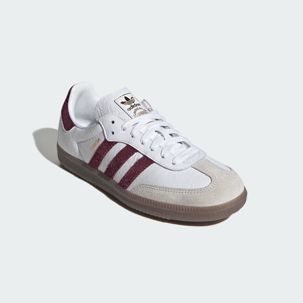 Sneaker Adidas Samba bianca bordeaux