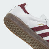 Sneaker Adidas Samba bianca bordeaux