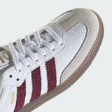 Sneaker Adidas Samba bianca bordeaux