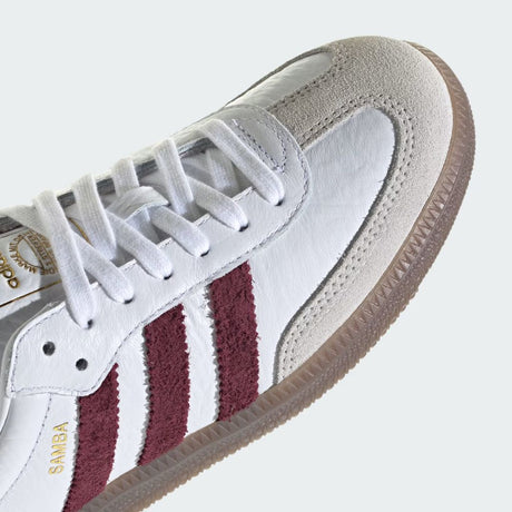 Sneaker Adidas Samba bianca bordeaux