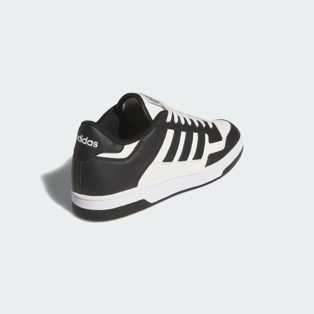 Sneaker adidas Rapid Court Low bianca e nera