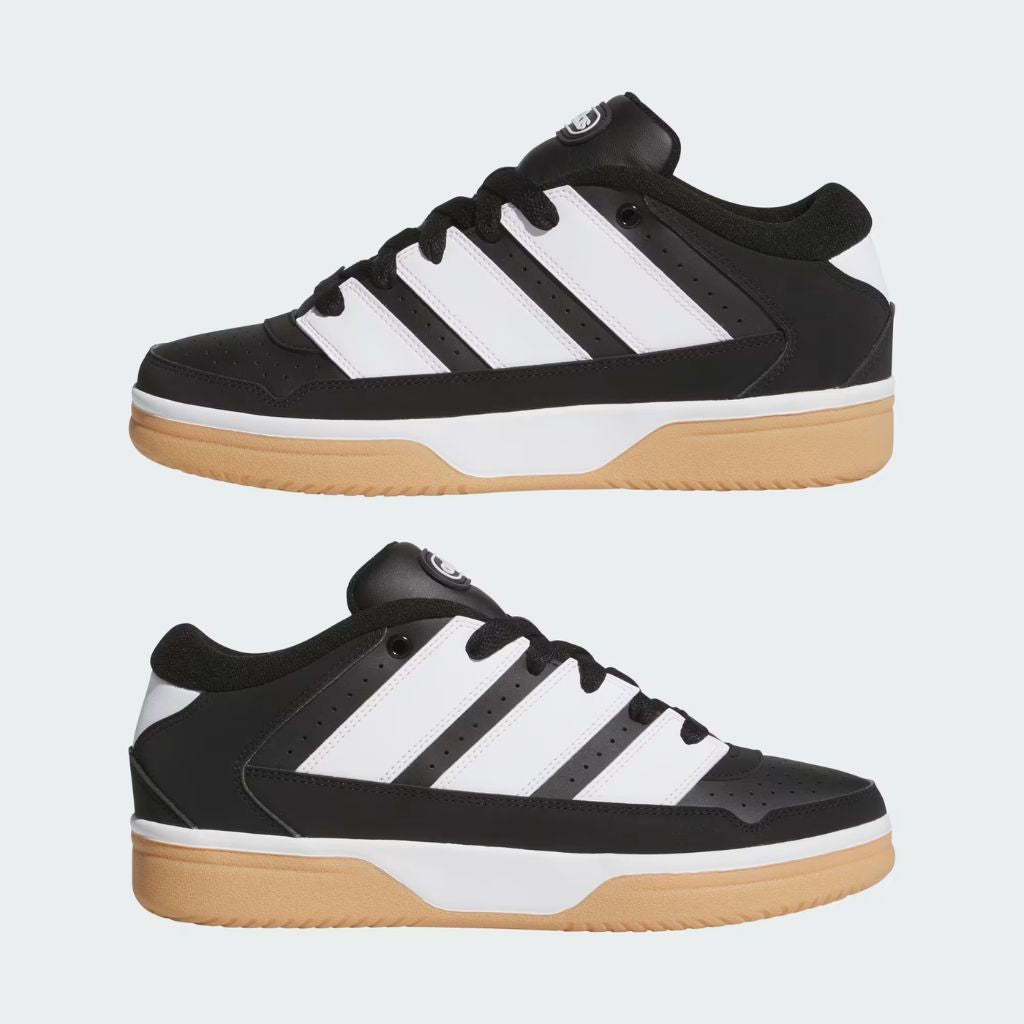 Sneaker adidas Turnaround nera e bianca con suola gum