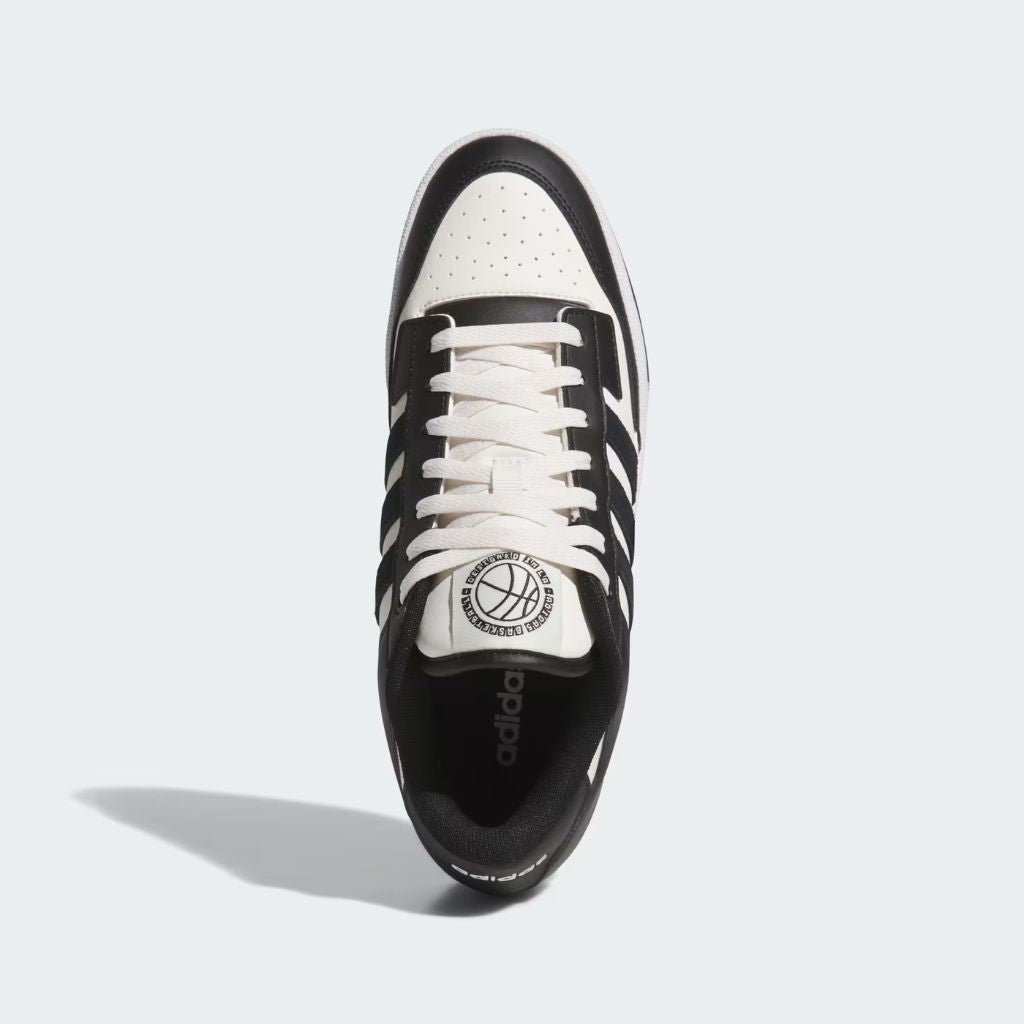 Sneaker adidas Rapid Court Low bianca e nera