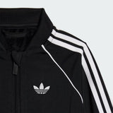 Tuta completa unisex baby Adidas Originals nera in tessuto acetato