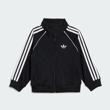 Tuta completa unisex baby Adidas Originals nera in tessuto acetato