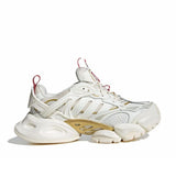 Adidas XLG Runner Deluxe bianco sporco con dettagli oro metallizzato e rosso
