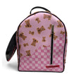 Zaino Alviero Rodriguez rosa con stampa orsetti teddy bear