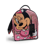 Zaino Alviero Rodriguez rosa con stampa e pochette