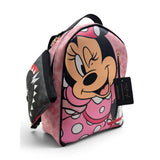 Zaino Alviero Rodriguez rosa con stampa e pochette