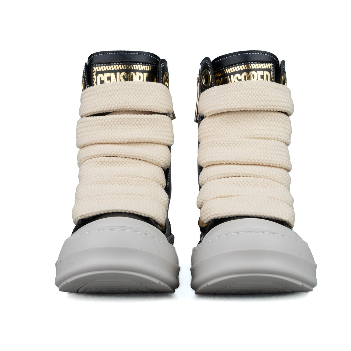 Censored RK 2 Stivaletto Nero/Oro in Pelle