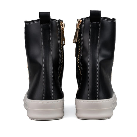 Censored RK 2 Stivaletto Nero/Oro in Pelle