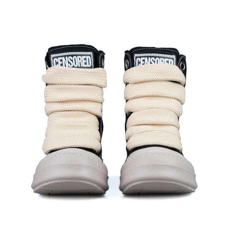 Censored RK Stivaletto Nero in Tela